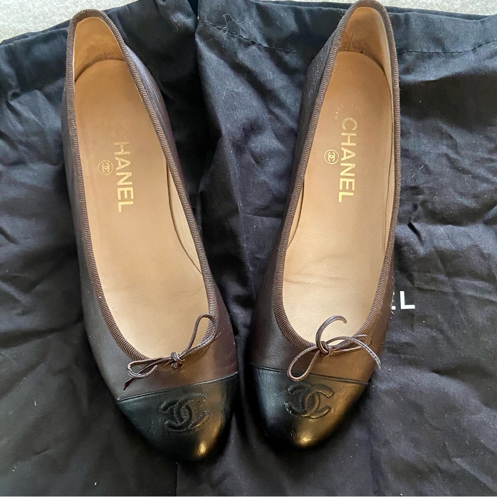 Chanel Leather Ballet Flats